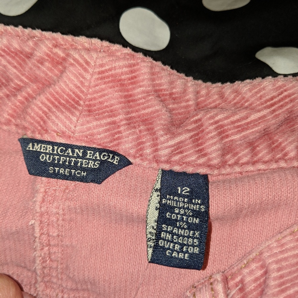 Rose Pink Corduroy Skirt